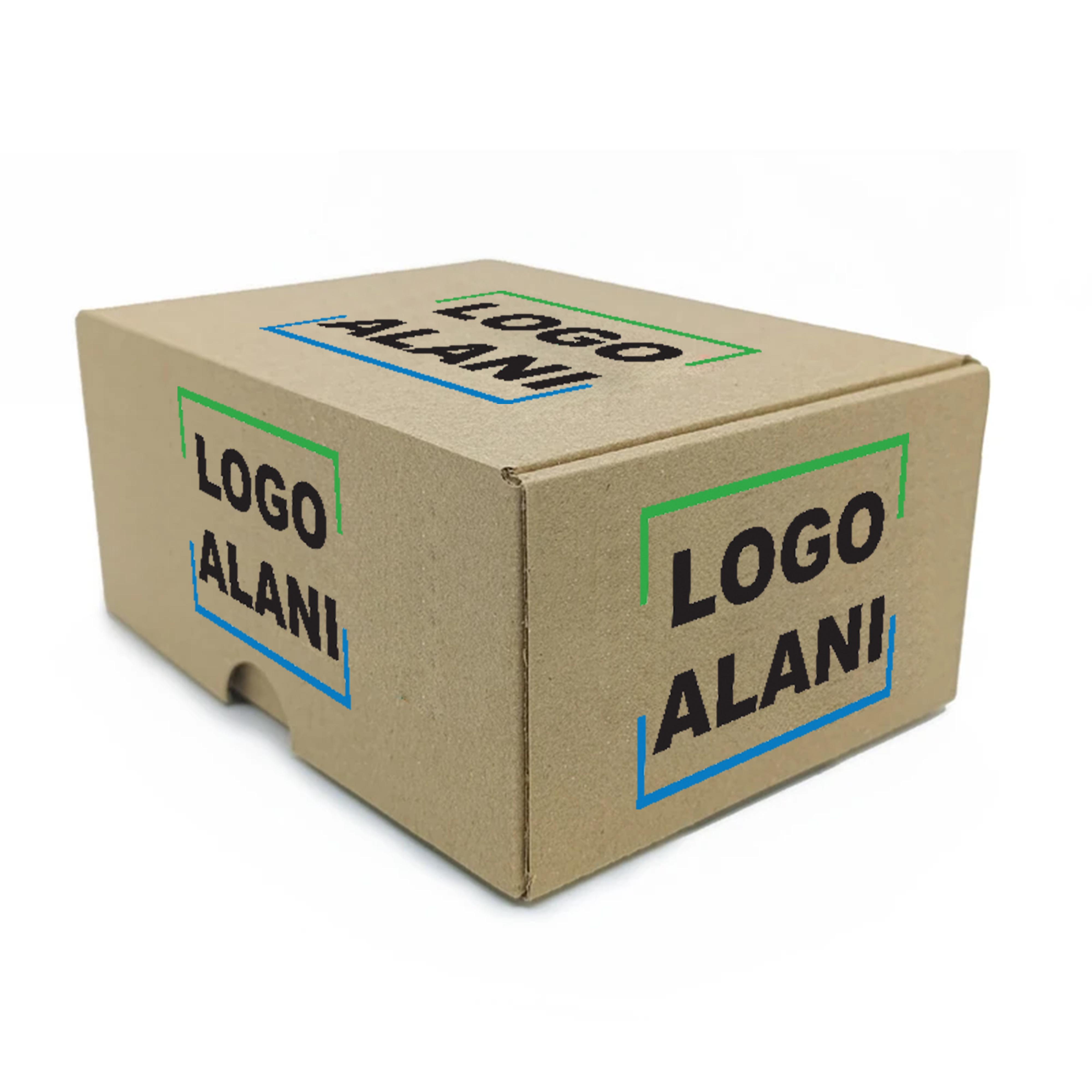 8x8x4 cm Oluklu Geçmeli E-ticaret Kutusu