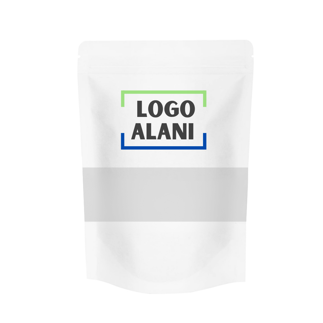 100 g Pencereli Beyaz Kraft Doypack Baskılı