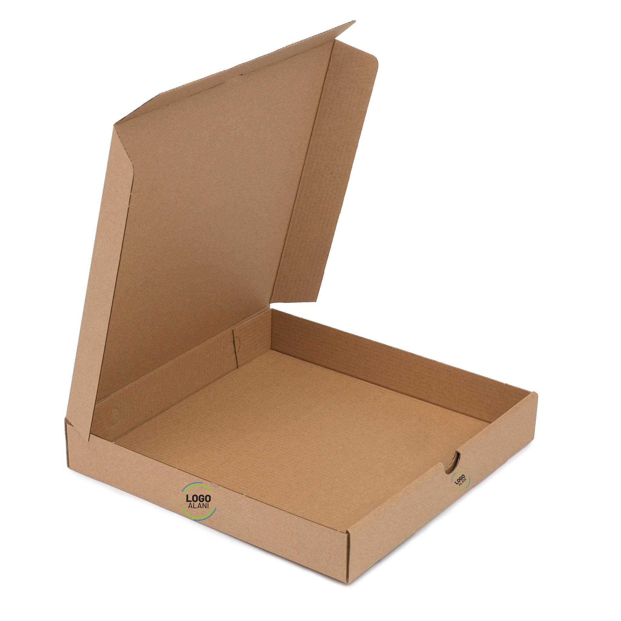 22 cm Esmer Pizza Kutusu Baskılı