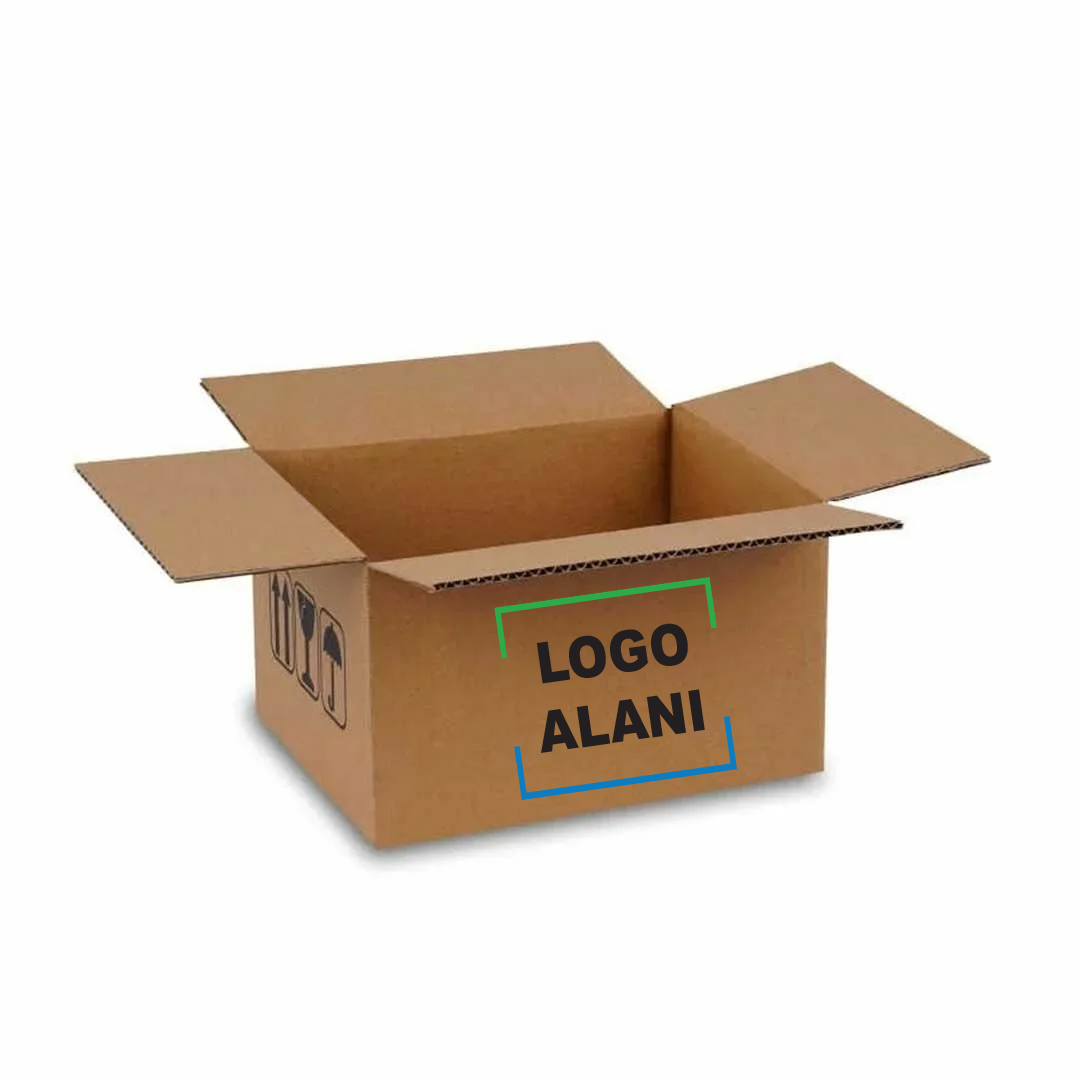 41 x 21 x 18 Tek Oluklu Taşıma Kolisi Baskılı