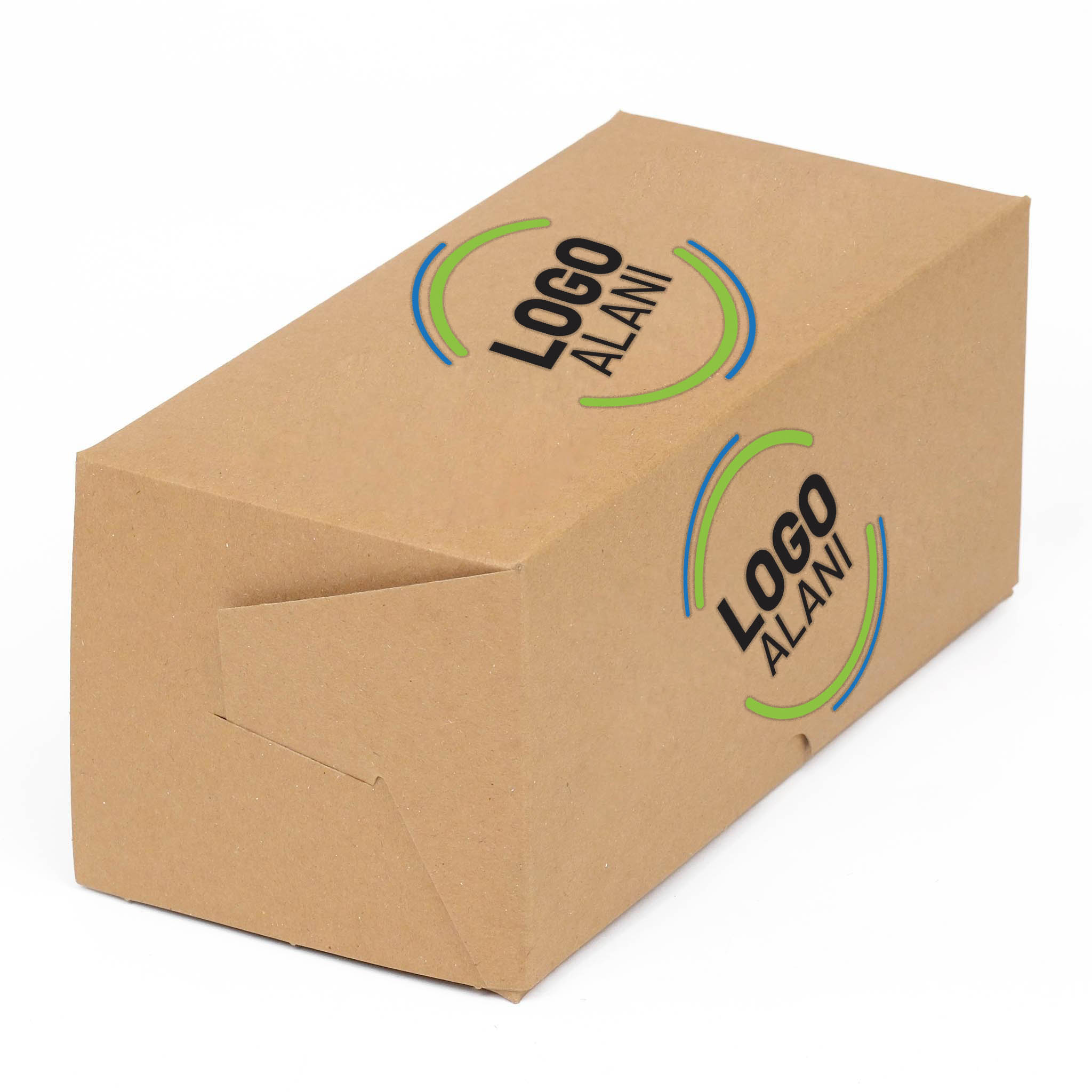 İkili Hamburger Kutusu Kraft Renk Baskılı